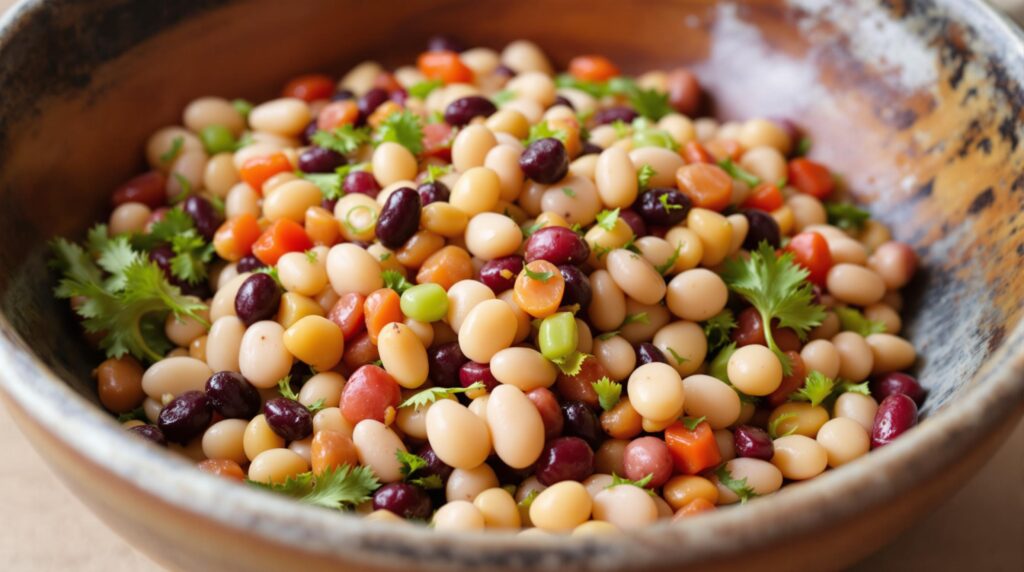 dense bean salad