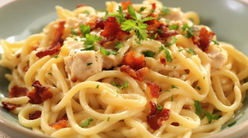 chicken bacon ranch pasta