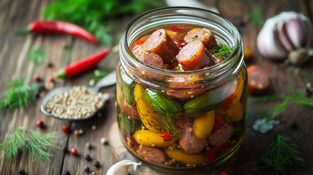 pickled sausage
