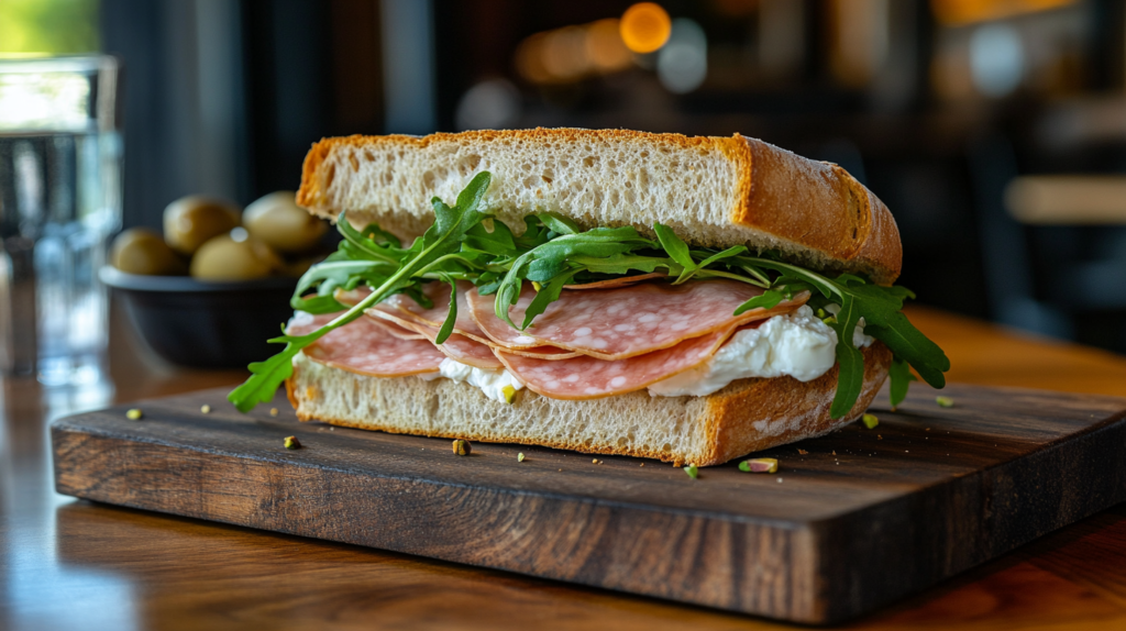 mortadella sandwich
